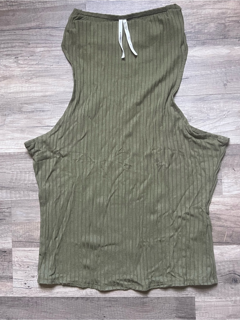Anthropologie Ribbed Olive Green Women’s Tank Top